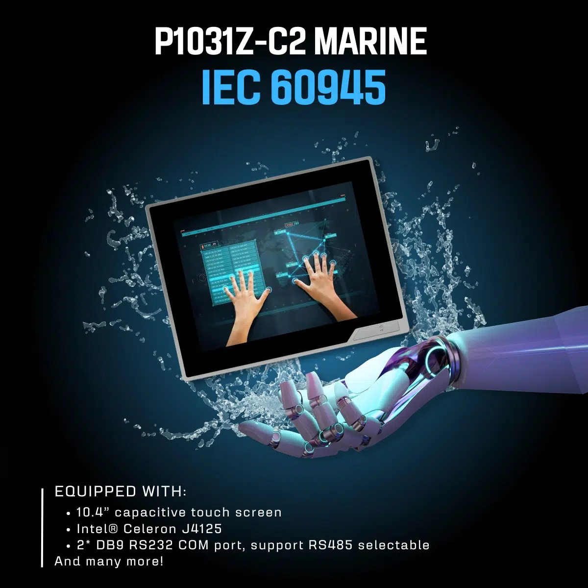 , Panel pc with IEC 60945 Marine